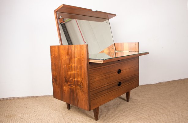 Large Santos Rosewood Dressing Table by Joseph André Motte Edition Charron, 1960s-EMB-1406502