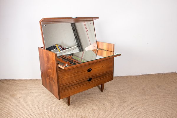 Large Santos Rosewood Dressing Table by Joseph André Motte Edition Charron, 1960s-EMB-1406502