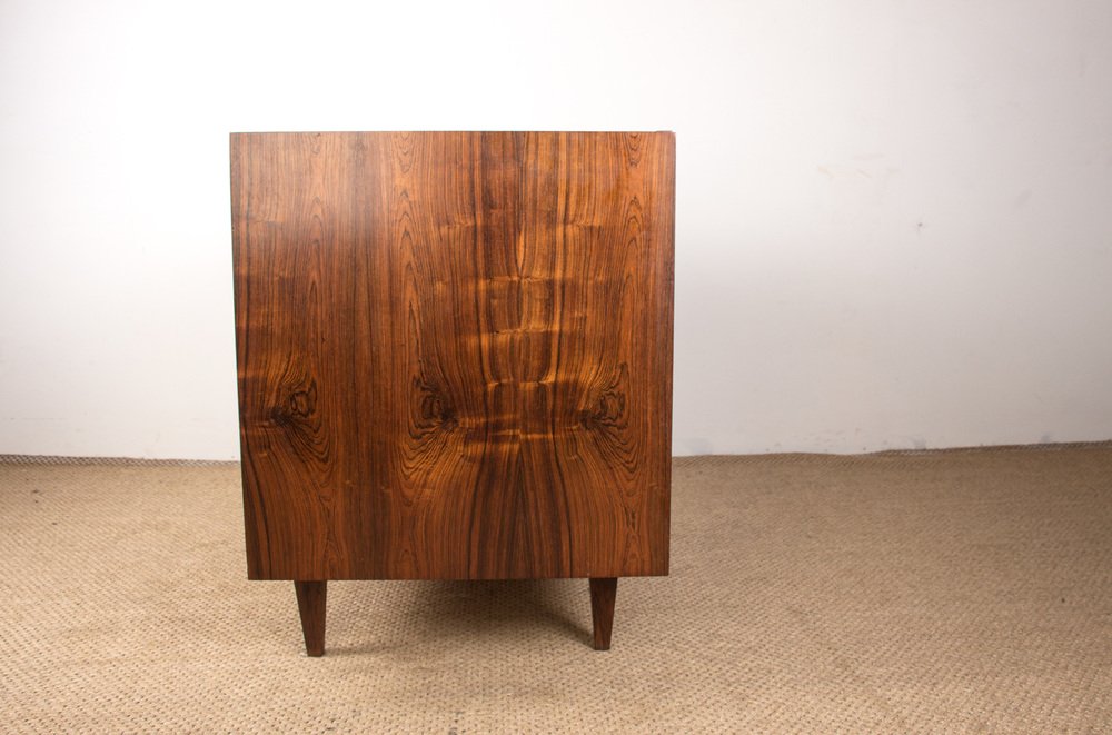 Large Santos Rosewood Dressing Table by Joseph André Motte Edition Charron, 1960s