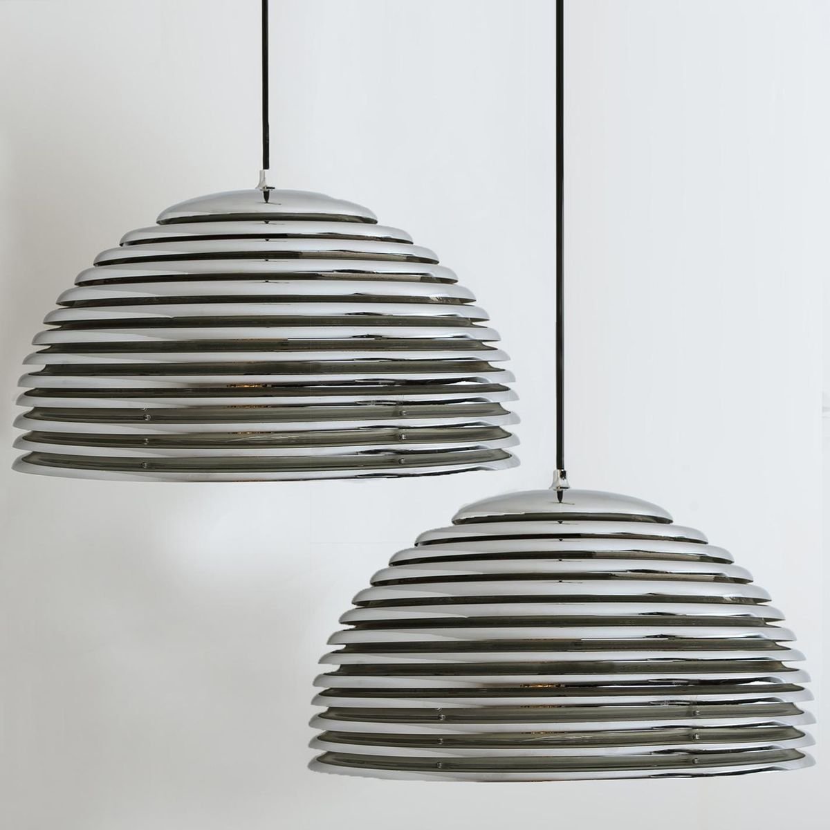 Large Saturno Hanging Lamps by Kazuo Motozawa for Staff, 1972, Set of 2