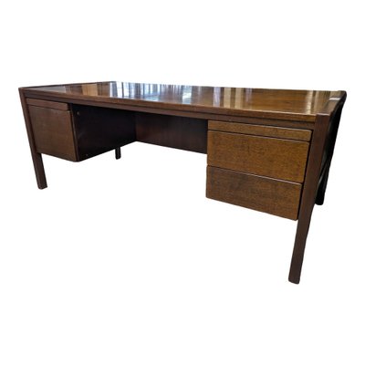 Large Scandinavian Desk in Solid Walnut-HLV-1819786