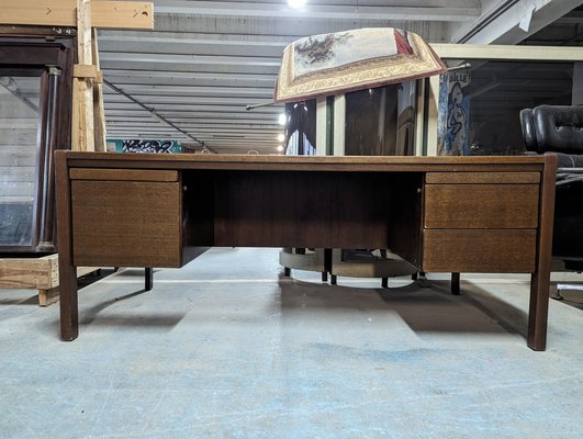 Large Scandinavian Desk in Solid Walnut-HLV-1819786