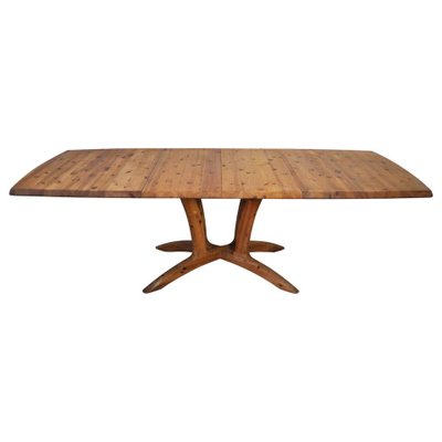 Large Scandinavian Extendable Dining Table in Pine-HPQ-1339152