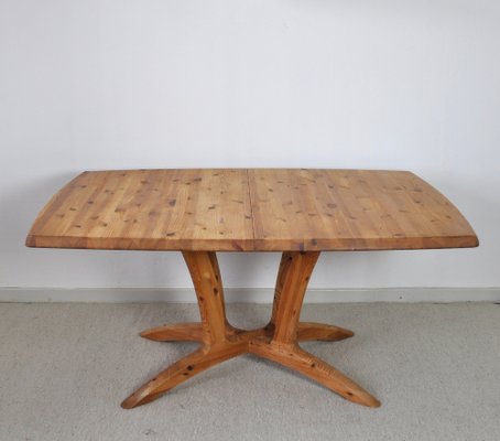 Large Scandinavian Extendable Dining Table in Pine-HPQ-1339152