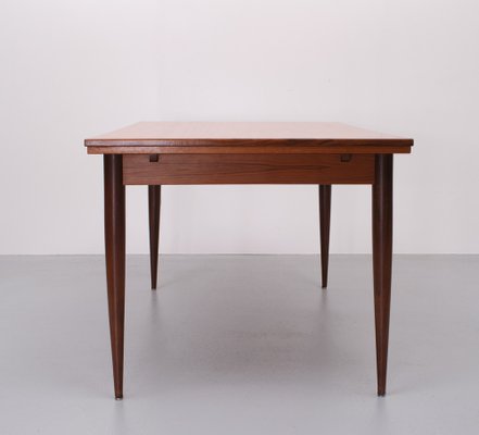 Large Scandinavian Extendable Teak Dining Table, 1960s-GCG-1286740