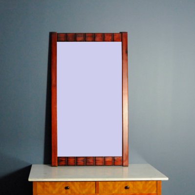 Large Scandinavian Mahogany Mirror, 1960s-KDW-1131605