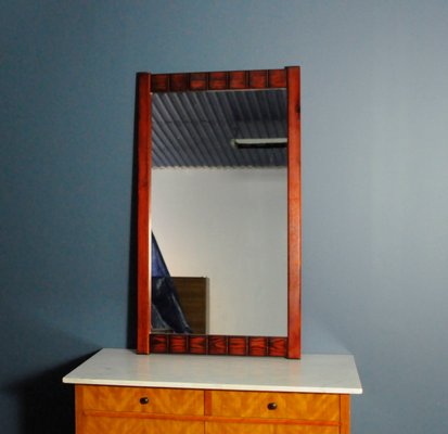 Large Scandinavian Mahogany Mirror, 1960s-KDW-1131605