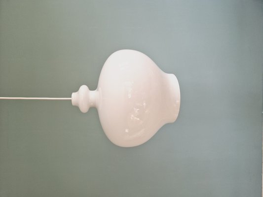 Large Scandinavian Pendant Light in White Opaline, h.a Jakobsson by Hans Agne Jakobsson for Staff Leuchten, 1960s-FAX-2033713