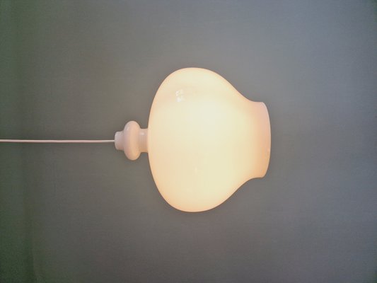 Large Scandinavian Pendant Light in White Opaline, h.a Jakobsson by Hans Agne Jakobsson for Staff Leuchten, 1960s-FAX-2033713