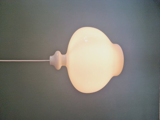 Large Scandinavian Pendant Light in White Opaline, h.a Jakobsson by Hans Agne Jakobsson for Staff Leuchten, 1960s-FAX-2033713