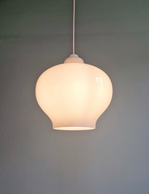 Large Scandinavian Pendant Light in White Opaline, h.a Jakobsson by Hans Agne Jakobsson for Staff Leuchten, 1960s-FAX-2033713