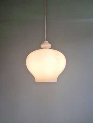 Large Scandinavian Pendant Light in White Opaline, h.a Jakobsson by Hans Agne Jakobsson for Staff Leuchten, 1960s-FAX-2033713