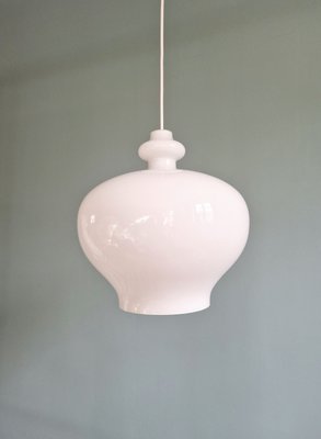 Large Scandinavian Pendant Light in White Opaline, h.a Jakobsson by Hans Agne Jakobsson for Staff Leuchten, 1960s-FAX-2033713