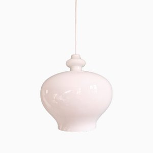 Large Scandinavian Pendant Light in White Opaline, h.a Jakobsson by Hans Agne Jakobsson for Staff Leuchten, 1960s-FAX-2033713