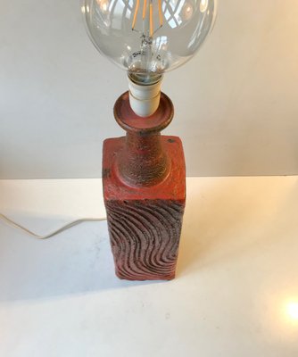 Large Scandinavian Stoneware Table Lamp from Ribe, 1970s-LCR-931130