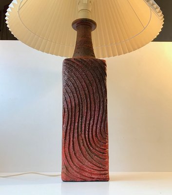 Large Scandinavian Stoneware Table Lamp from Ribe, 1970s-LCR-931130