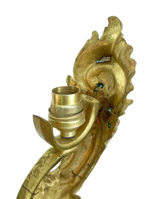 Large Sconce in Gilded Brass With Acanthus Ornament-FSD-1312941