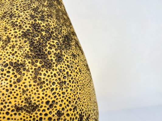 Large Sculptural Fat Lava Ceramic Jar-Shaped Floor Vase, 1950s-JP-2023749