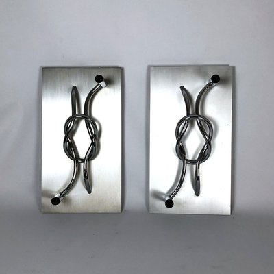 Large Sculptural Italian Wall Lights by Giacomo Benevelli for Missaglia, 1970s, Set of 2-OT-828240