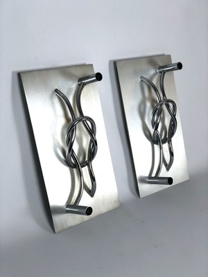 Large Sculptural Italian Wall Lights by Giacomo Benevelli for Missaglia, 1970s, Set of 2-OT-828240