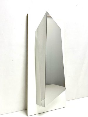 Large Sculptural Stainless Steel Wall Lamp, 1970s-FDH-2012568