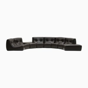 Large Set Curved Modular Sofa, France, 1970s, Set of 8-MLD-2018200