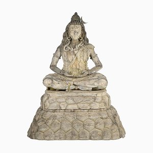 Large Shiva Sculpture in Wood-NQ-1824033