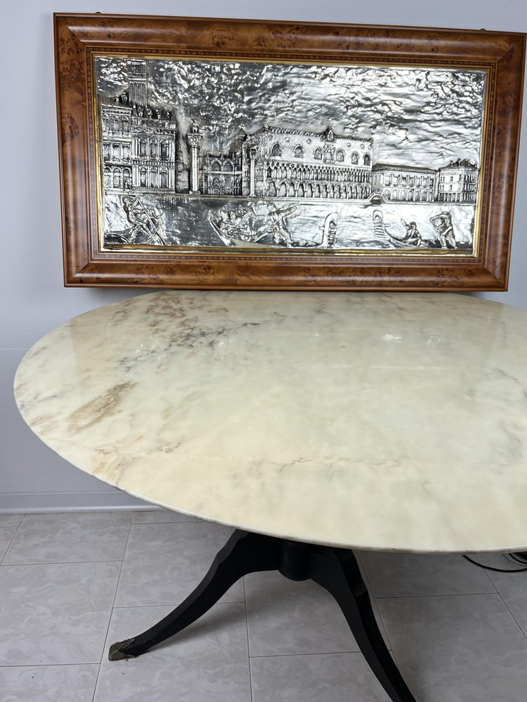 Large Silver Bas Relief of St. Mark's Square, Venice, 1980s