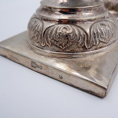 Large Silver Candlesticks, Set of 2-NYF-2018888