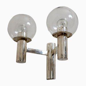 Large Silver Crystal Glass Wall Lamp from OTT International-ESB-1376932