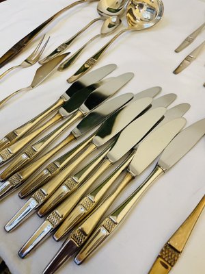 Large Silver Savoy Cutlery Set from Robbe & Berking, 1970s, Set of 97-RZY-1751980