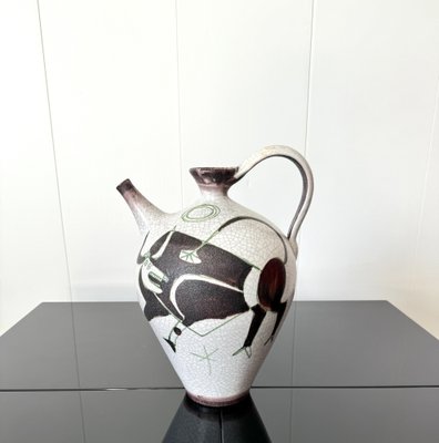 Large Single-Handle Vase by Guido Gambone, Italy, 1950s-NWG-2041047