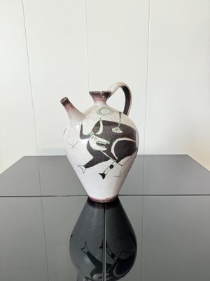 Large Single-Handle Vase by Guido Gambone, Italy, 1950s-NWG-2041047