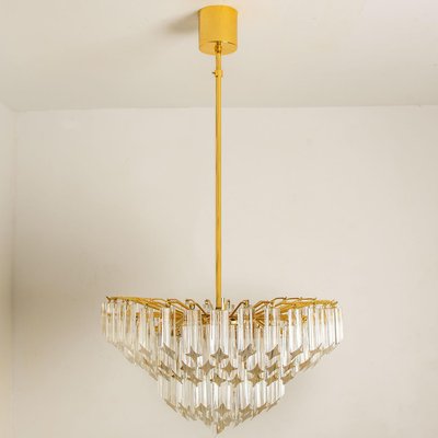 Large Six-Tier Crystal Chandelier from Mazzega, 1960s-VDW-1010835