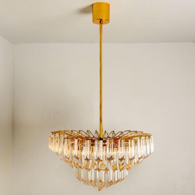 Large Six-Tier Crystal Chandelier from Mazzega, 1960s-VDW-1010835