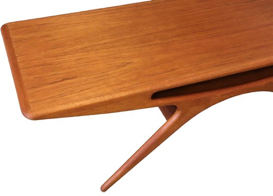 Large Smile Coffee Table in Teak by Johannes Andersen for CFC Silkeborg, 1960s-BPJ-1397032