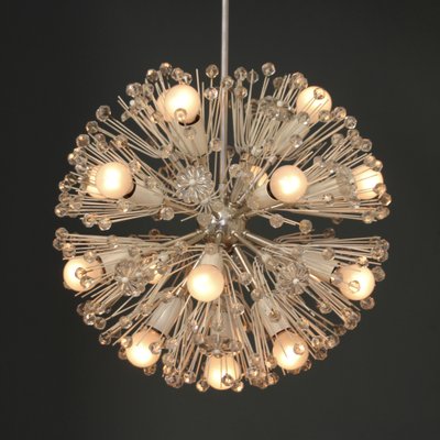 Large Snowball Silvered Ceiling Lamp by Emil Stejnar for Rupert Nikoll, 1950s-SY-1115003