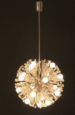 Large Snowball Silvered Ceiling Lamp by Emil Stejnar for Rupert Nikoll, 1950s-SY-1115003