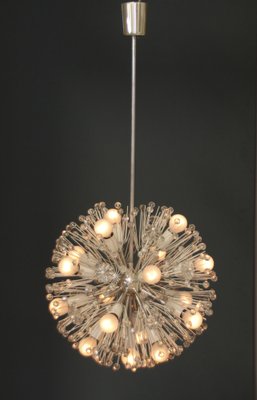 Large Snowball Silvered Ceiling Lamp by Emil Stejnar for Rupert Nikoll, 1950s-SY-1115003