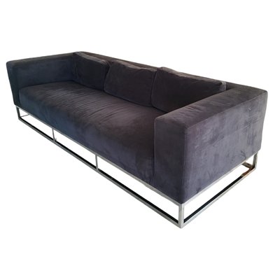 Large Sofa on Chrome-Plated Metal by Andrew Martin-TCS-1706730