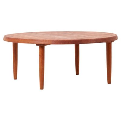 Large Solid Teak Coffee Table, Denmark, 1960s-SFD-1113795