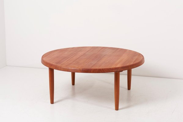 Large Solid Teak Coffee Table, Denmark, 1960s-SFD-1113795