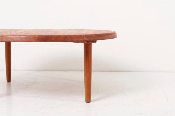 Large Solid Teak Coffee Table, Denmark, 1960s-SFD-1113795