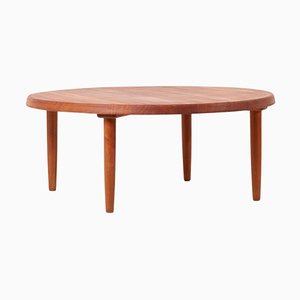 Large Solid Teak Coffee Table, Denmark, 1960s-SFD-1113795