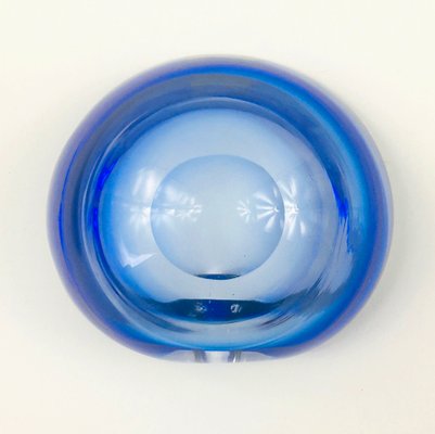 Large Sommerso Murano Glass Ashtray or Bowl by Flavio Poli, Italy, 1960s-BMM-1393991