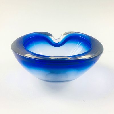 Large Sommerso Murano Glass Ashtray or Bowl by Flavio Poli, Italy, 1960s-BMM-1393991