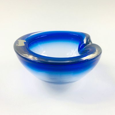 Large Sommerso Murano Glass Ashtray or Bowl by Flavio Poli, Italy, 1960s-BMM-1393991