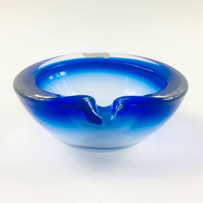 Large Sommerso Murano Glass Ashtray or Bowl by Flavio Poli, Italy, 1960s-BMM-1393991