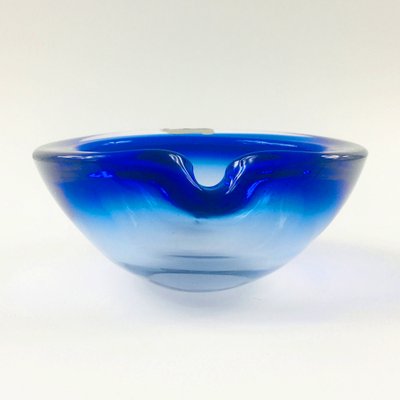 Large Sommerso Murano Glass Ashtray or Bowl by Flavio Poli, Italy, 1960s-BMM-1393991