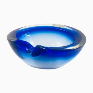 Large Sommerso Murano Glass Ashtray or Bowl by Flavio Poli, Italy, 1960s-BMM-1393991